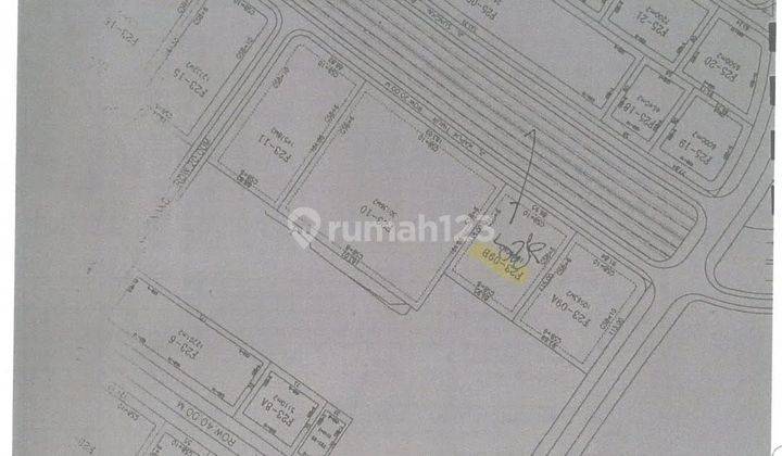 Dijual kavling industri siap bangun lokasi sangat ideal bentuk tanah persegi di Kawasan industri Delta silikon 2