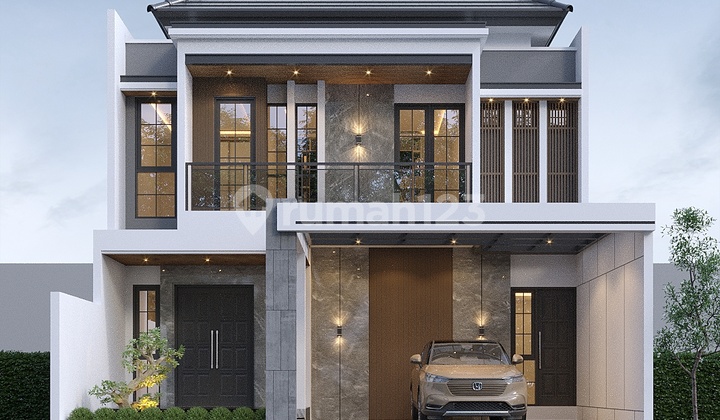 Rumah Baru Modern Minimalis Di Perumahan Elite Araya Telaga Golf