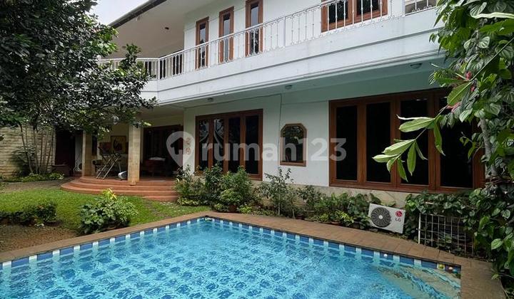 Luxury house spacious yard private pool ready to occupy in Ampera Kemang 2