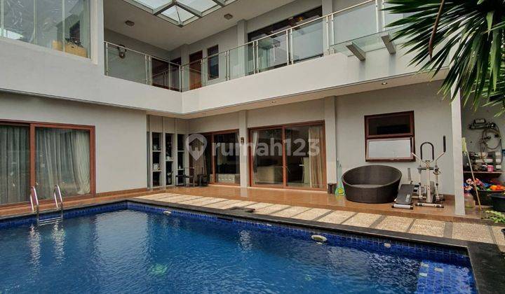 Rumah mewah private pool dalam komplek di area permata hijau 2 1