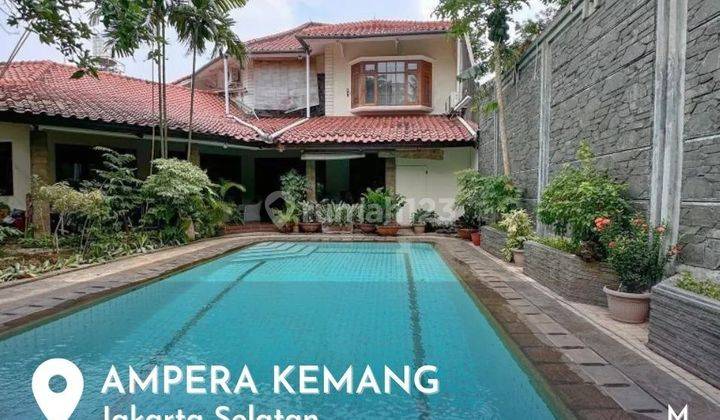 Rumah mewah terawat halaman luas siap huni di kemang ampera 1