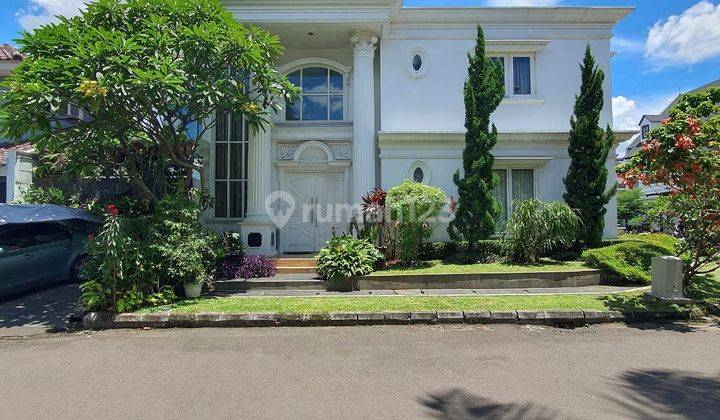 Rumah mewah design classic private pool siap huni di bintaro 1