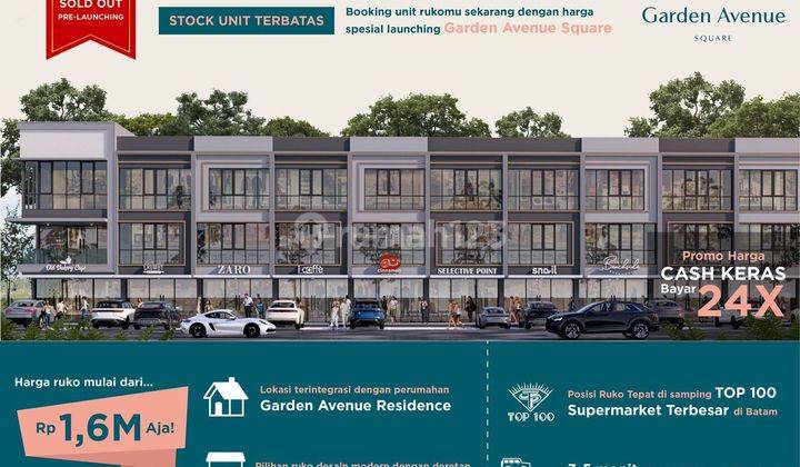 Launching Now Ruko Garden Avenue Square  4