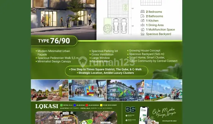 Town house 2 lantai harga hanya 700jt 1