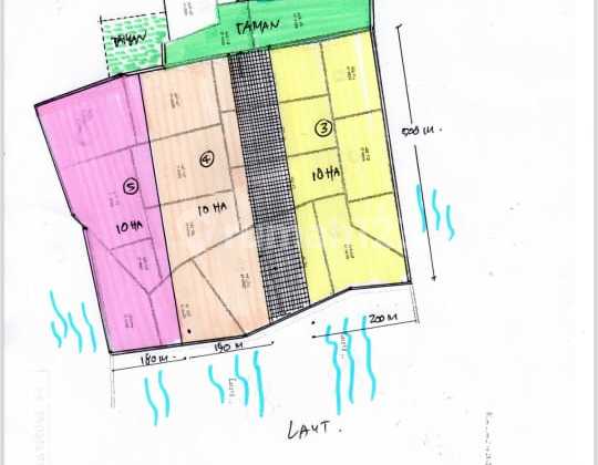 Tanah Pinggir Pantai Untuk Resort Di Lampung