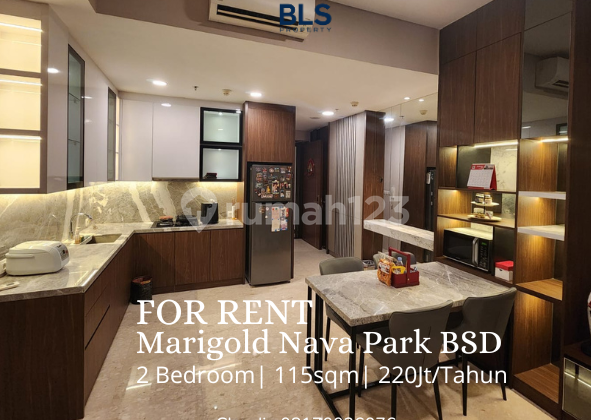 For Rent Apartment Marigold Nava Park Bsd 2 Bedroom