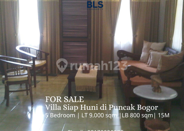 For Sale Villa Siap Huni di Puncak Bogor