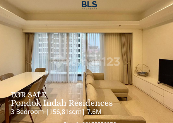 FOR SALE Apartment Pondok Indah Residences 3BR