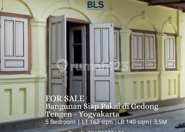 For Sale Bangunan Siap Pakai di Gedong Tengen - Yogyakarta