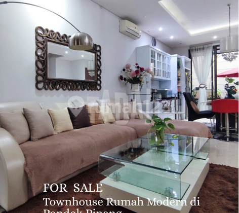 For Sale Townhouse Rumah Modern di Pondok Pinang