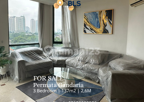 FOR SALE Apartment Permata Gandaria 3BR