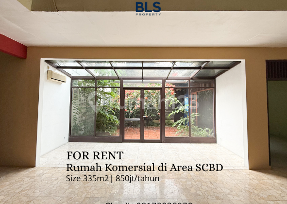 FOR RENT Rumah Komersial di Area SCBD