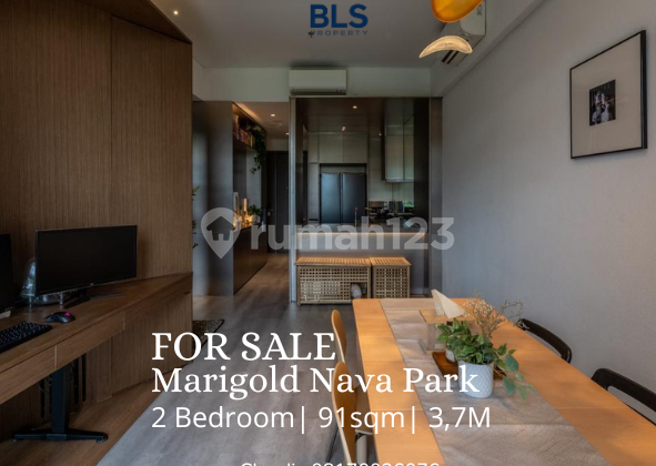 For Sale Apartement Marigold Nava Park 2Br