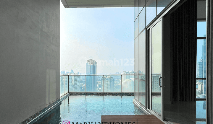 Dijual Anandamaya Residences, 4 Bedrooms Spacious Living room with private pool and lift 1