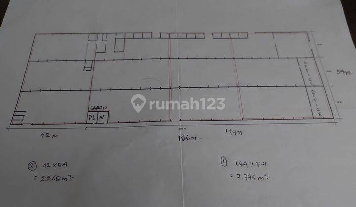 Pabrik Dan Gudang Di Karawaci Tangerang Luas 10.000m, Office 2 Lt 2