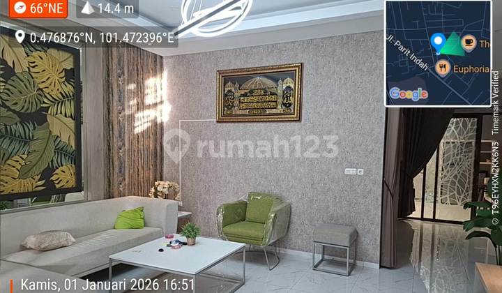 Dijual Rumah Cluster di Bukit Raya, Pekanbaru