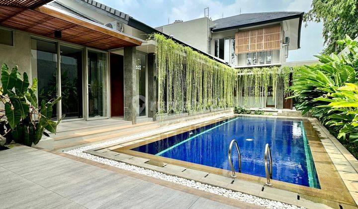 New Luxury Modern Tropical Veteran - Bintaro Private Pool Rooftop Full Marmer LT: 480 2