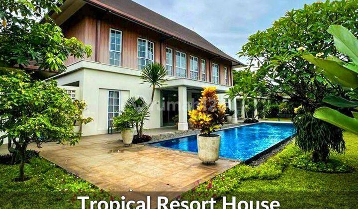 Hidden Gem ! Tropical Resort House Halaman Luas Dekat Pondok Indah 1