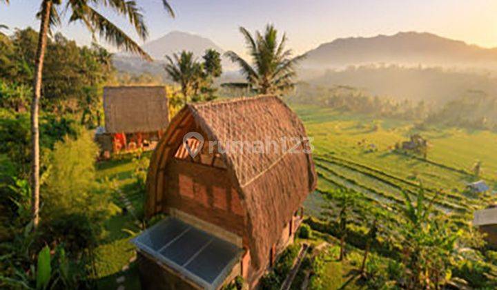 Private Villa Furnished dengan View Padi Dan Gunung Agung 1