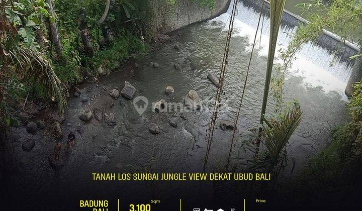 Tanah Los Sungai Jungle View Dekat Green School Arah Ubud Bali 2