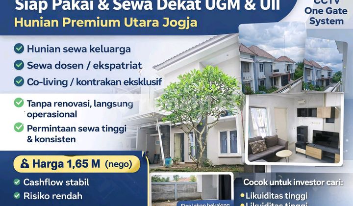 Rumah Investasi Aktif - Cashflow Jalan | Dekat Ugm & Uii 1