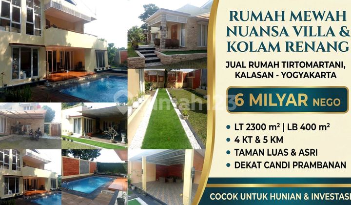 Dijual Rumah Mewah + Kolam Renangtirtomartani - Kalasan, Sleman 1