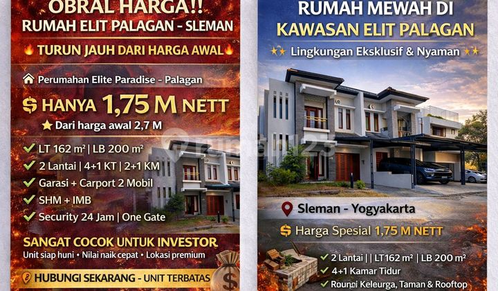 Obral Aset Premium! Rumah Elite Palagan Turun Dari 2,7 M -> 1,75 M Nett | Under Market Besar 1