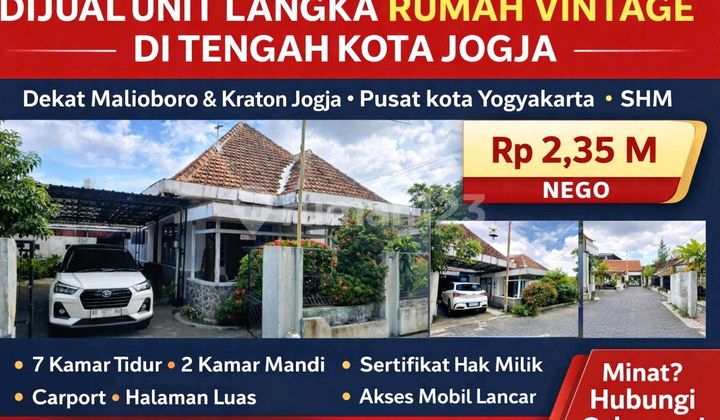 Dijual Rumah Investasi Langka - Pusat Kota Yogyakarta 1