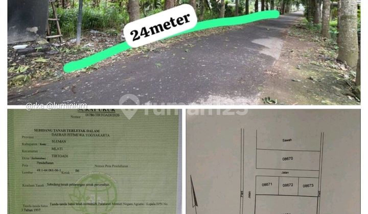 Tanah Sangat Strategis Selatan Pasar Cebongan