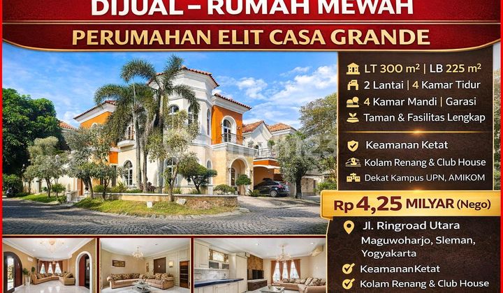 Rumah Mewah 2 Lantai di Perumahan Elit Casa Grande - Ringroad Utara Jogja 1