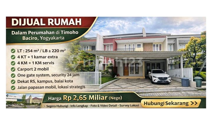 Dijual Rumah Mewah Tengah Kota Yogyakarta - Timoho Baciro