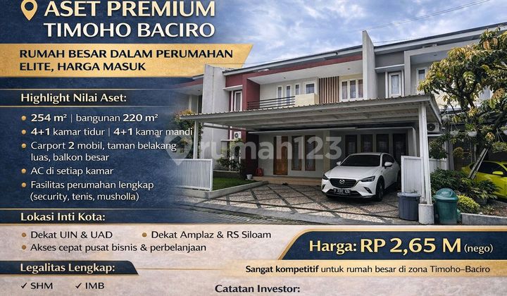 Premium Asset Timoho Baciro | Large House in an Elite Housing Estate, Entry Price 1