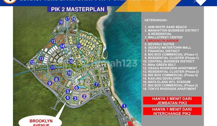 Tanah di Komplek Kavling Komersial PIK 2 - Pantai Indah Kapuk
Jakarta Utara, Jakarta Utara 450 m² 2