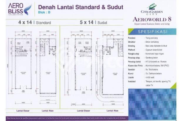 Ruko di Komplek Ruko Citra Garden 8 Aerobliss
, Jakarta Barat Bagus Hak Guna Bangun 1