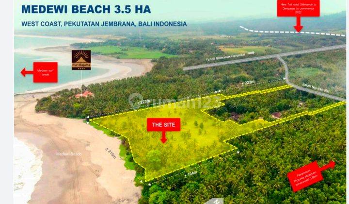 Tanah Beachfront di Pantai Medewi Jembrana 1