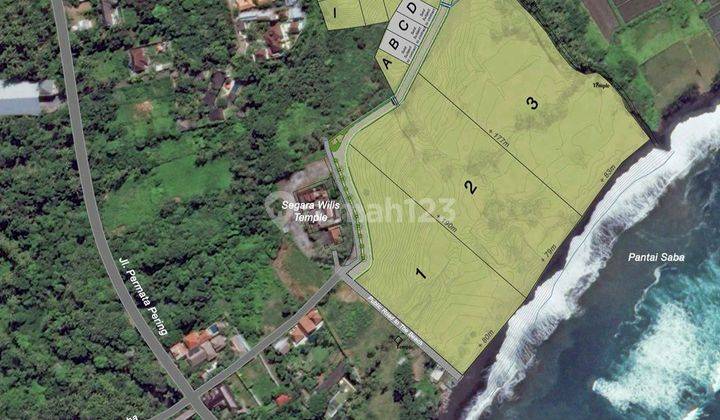 Plot Land and Beachfront Saba Gianyar 2