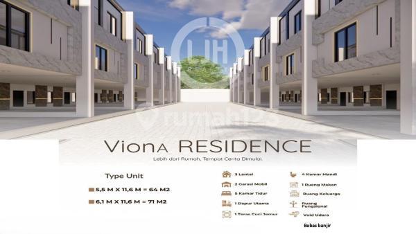 Rumah Modern Brand New di Viona Residence, Kebon Jarak, Jakarta Barat