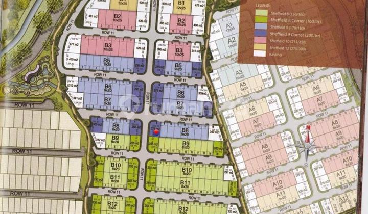 Kavling Bagus 11X20 Clust Sheffield Greenwich Pusat Bisnis Bsd C
