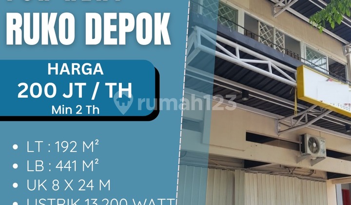 Disewakan Ruko Jl Depok, Semarang 1