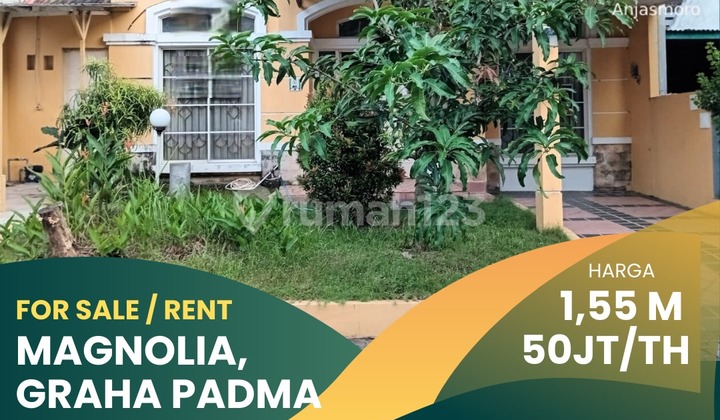 Disewakan dan dijual Rumah Magnolia, Graha Padma, Semarang 1