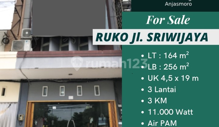 Jual Ruko Sriwijaya  1