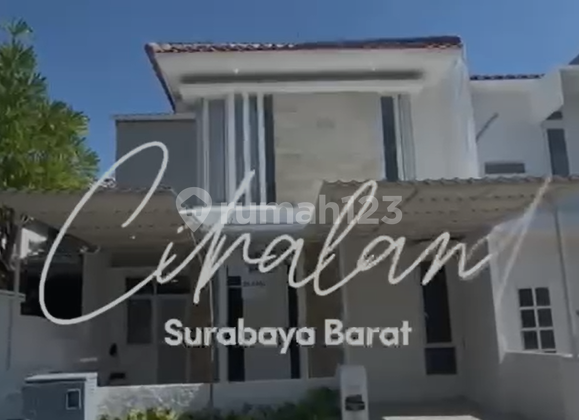 Two-story house in Taman Puspa Raya, Citraland Surabaya, semi-furnished.