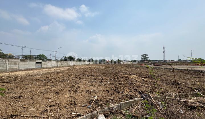Industrial Land for Sale by the Roadside in Lemah Abang, Cikarang.