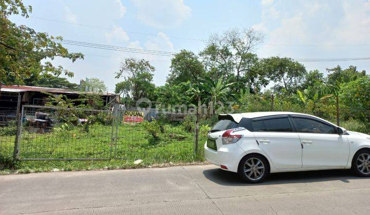 Jual cepat tanah di pinggir jalan gas alam. Dekat tol cijago 1