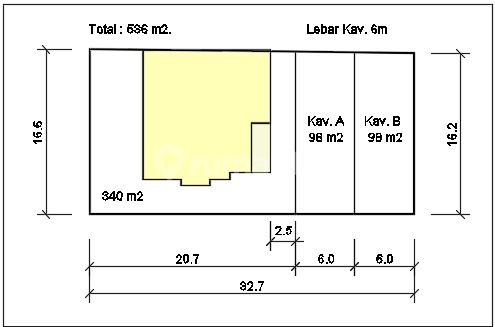 Lahan Lokasi Super Asri Pemandangan Berbukit Limo