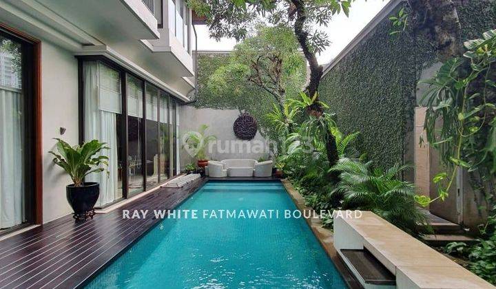 Rumah Modern Lokasi Premium Full Furnished Import area wijaya,keb baru 2