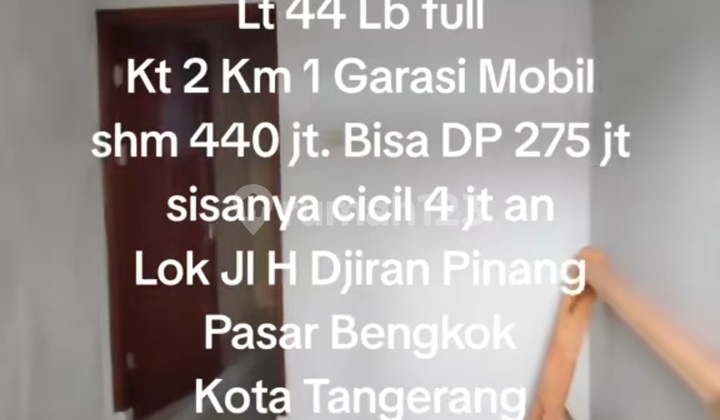 Rumah Murah Pinang Ciledug Tangerang Akses Mobil 2