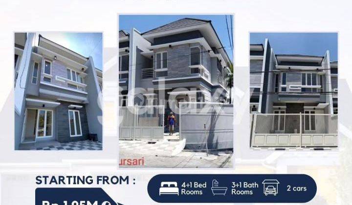 Rumah New Gress Row Jalan Lebar Minimalis Siap Huni Jemursari 1