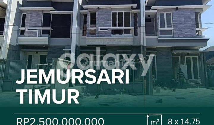 Rumah New Gress Siap Huni Minimalis Row Jalan Lebar Jemursari 1