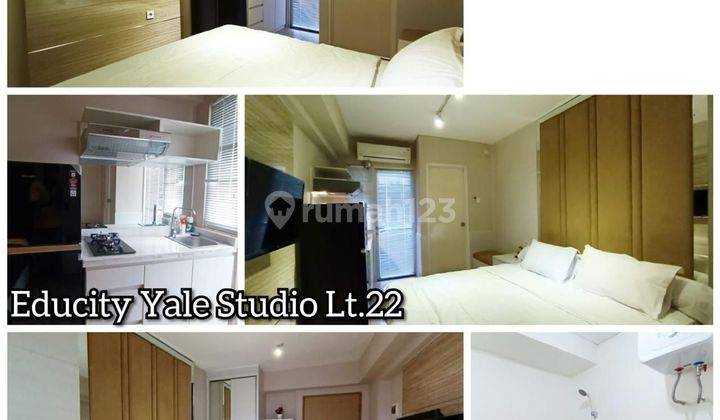  Apartemen Educity Yale Full Furnish Mewah Tipe Studio Pakuwon City 1